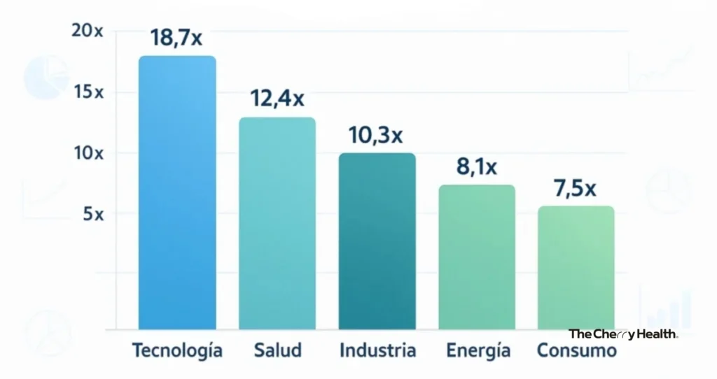 múltiplos EBITDA según sector